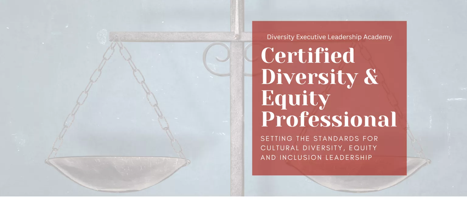 Certified Diversity Equity Professional (CDEP) program banner